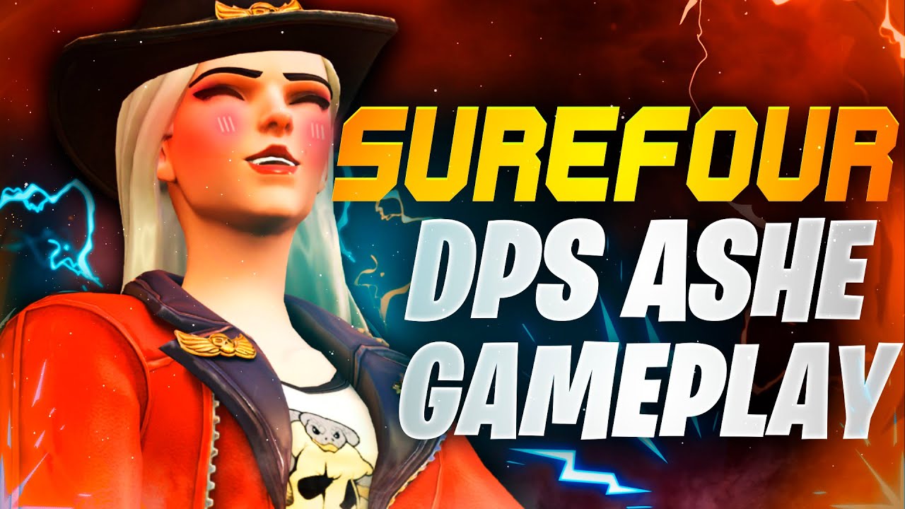 Surefour is Back to OW - Ashe gameplay! [ Overwatch Season 33 Top 500 ]