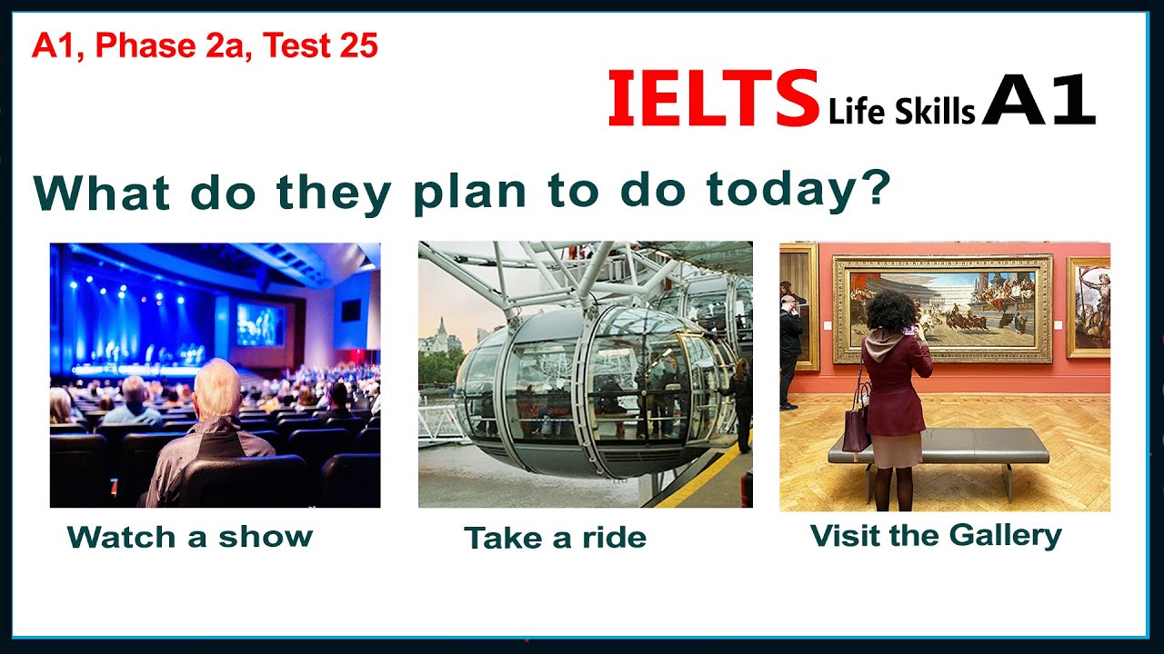 Тест на аудирование IELTS Life Skills A1 25 ► Новое в 2025 году 🇬🇧