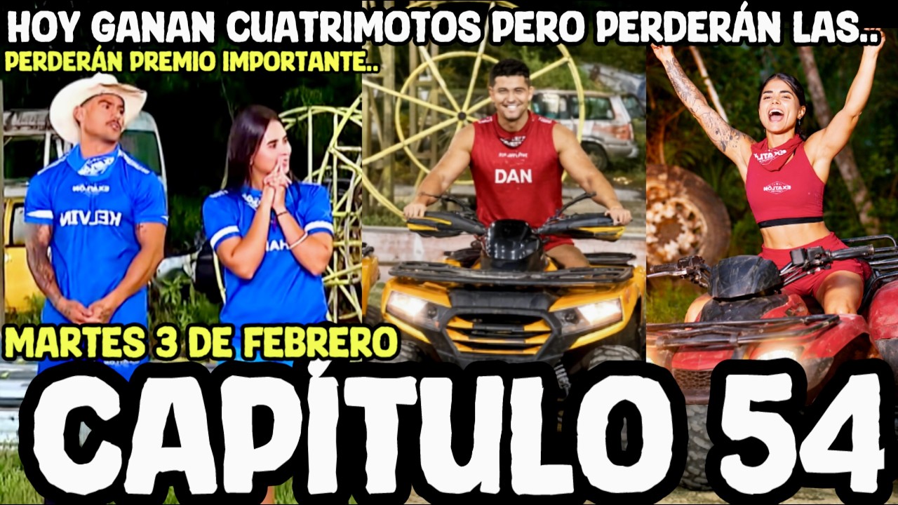 Hoy EN EXATLON ESTADOS UNIDOS CAPÍTULO 54 martes 3 de febrero ganan las motos