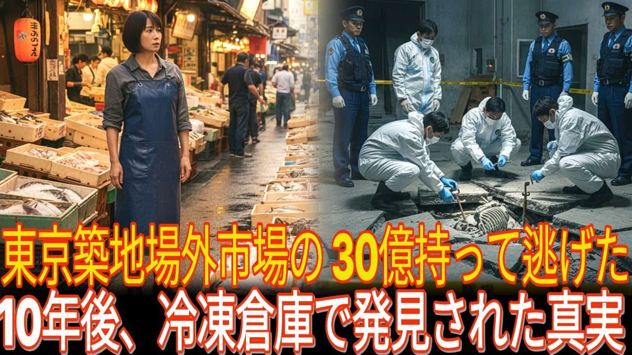 2002年東京築地市場、互助会のカネ3億円を持ち逃げした会計の失踪、10年後に明かされた戦慄の真実 ㅣシニア事件簿 ㅣラジオ朗読 ㅣ失踪事件