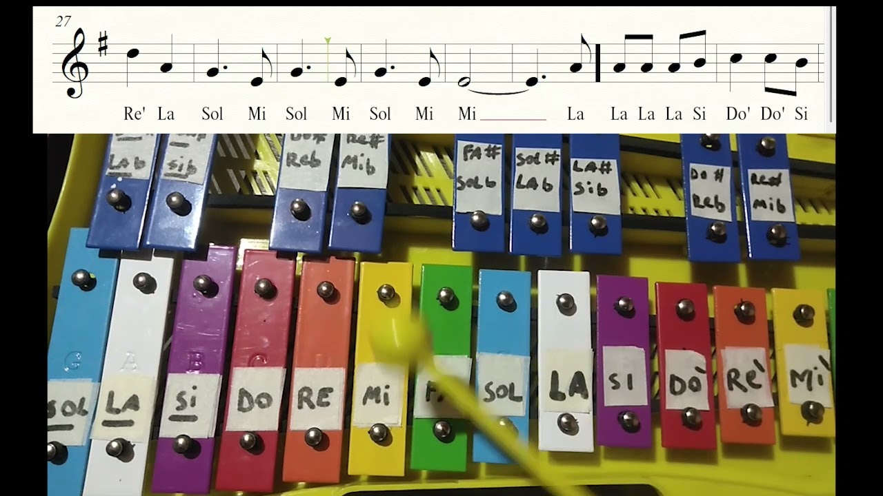 Run run se fue pal norte metalofono tutorial