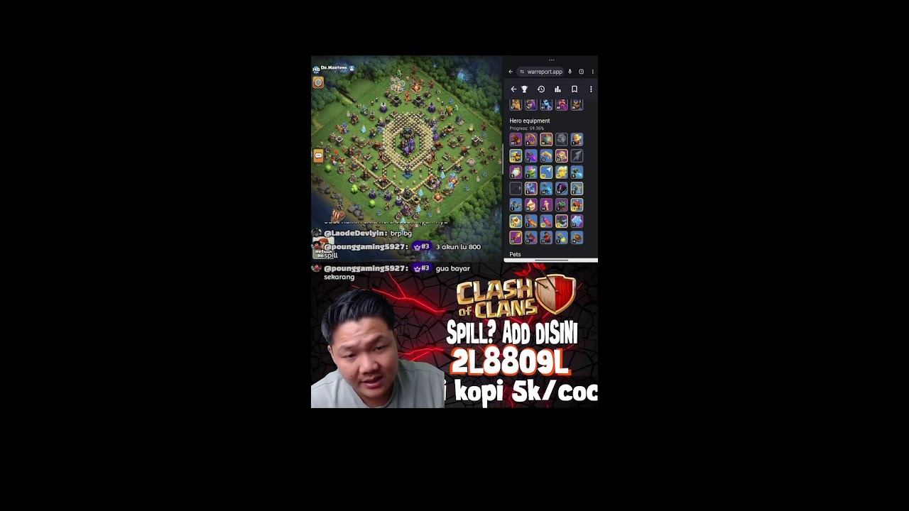 Cari COC Indonesia? Join @solyclasher live coc indonesia #shorts #liveshorts