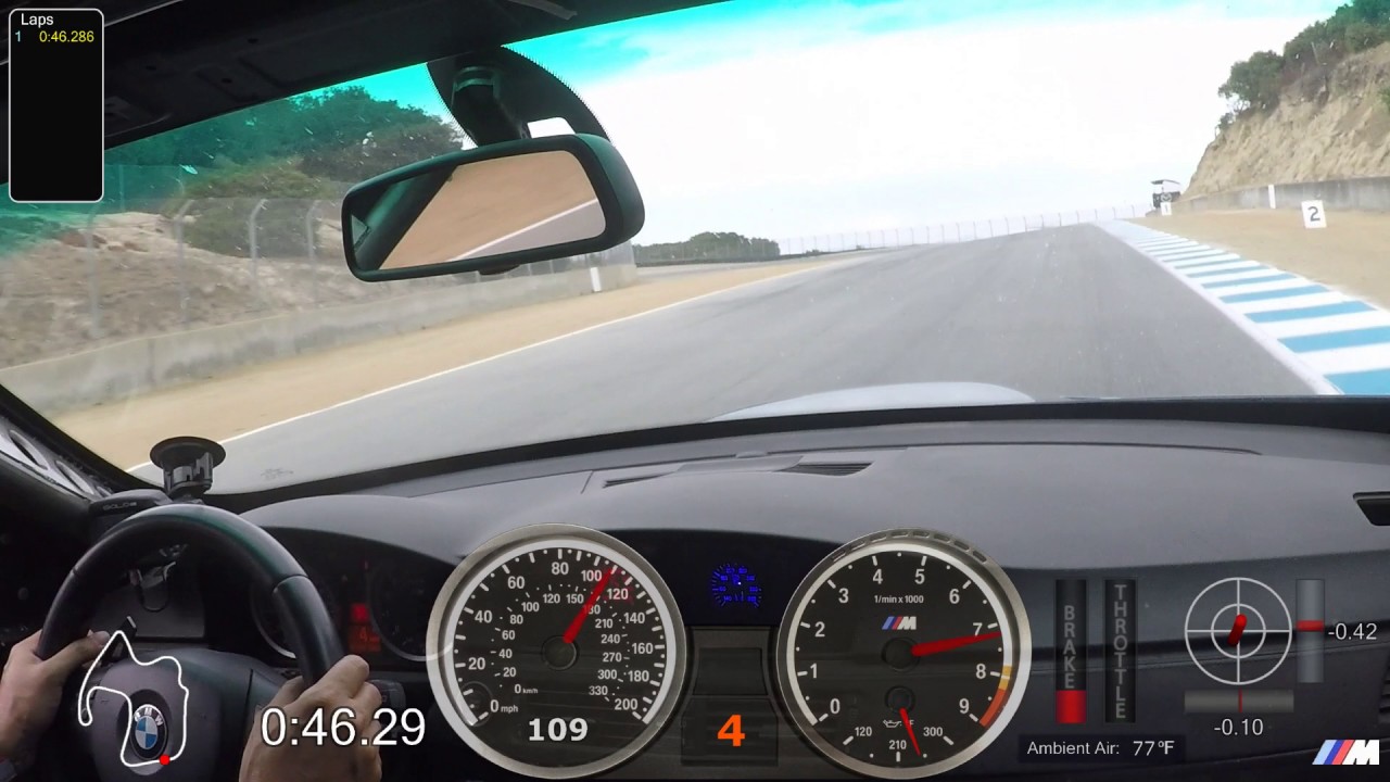 BMW E90 M3 - Laguna Seca - 1:34.3 - InCar