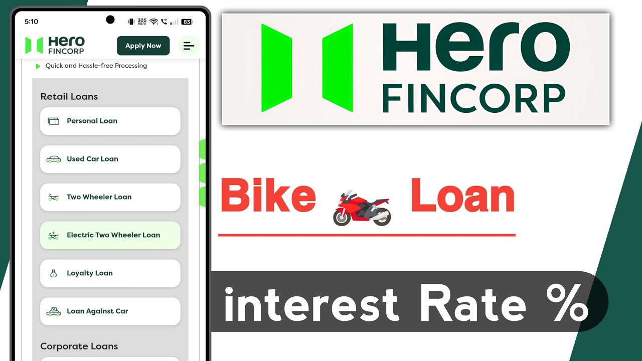 Hero FinCorp Bike Loan Interest Rate