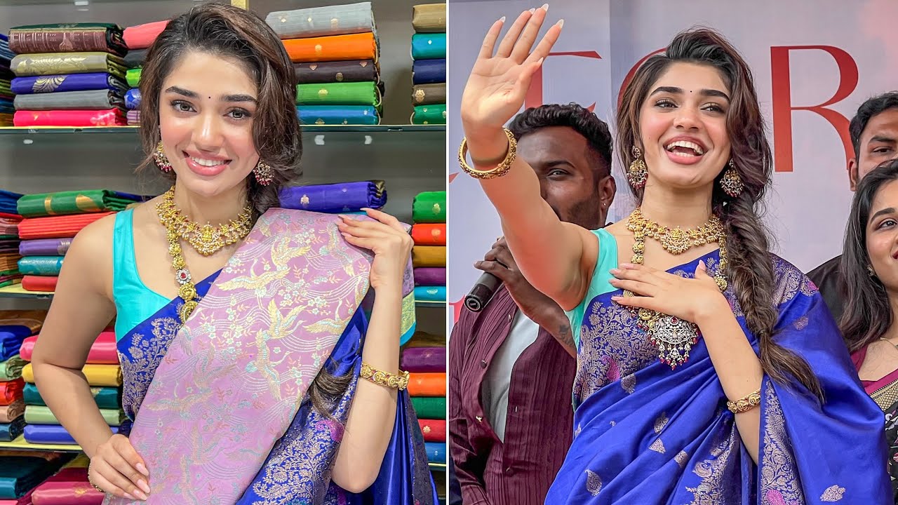 Krithi Shetty entry | Krithi Shetty Latest Video | krithi  Shetty At Boduppal Shopping Mall Opening