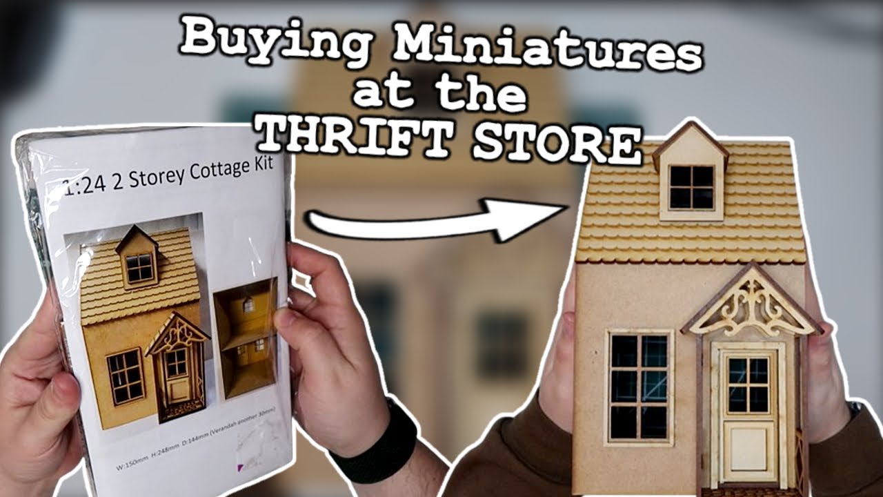 Building a 1:24 Scale Dollhouse Kit! || Thrifting Miniatures
