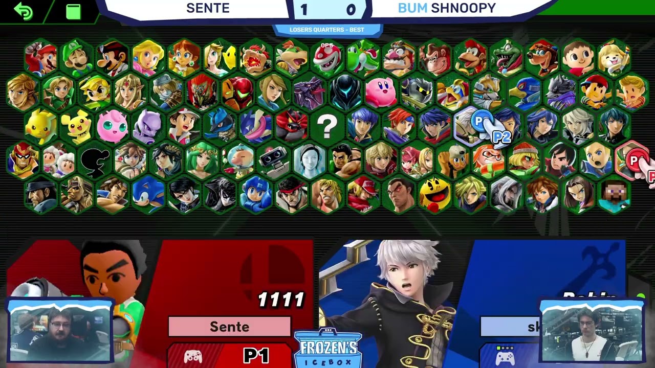Icebox 11 - Losers Quarters - Shnoopy (Corrin) VS Sente (Mii Gunner) - HDR