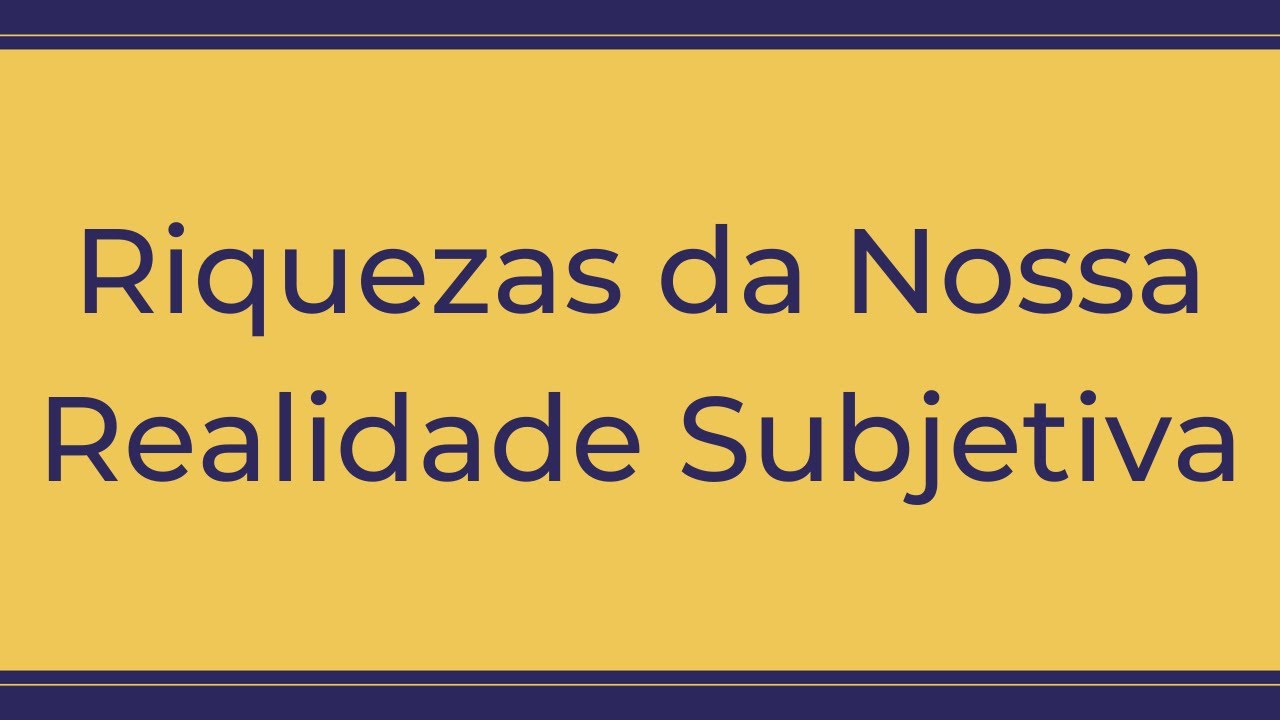 Trigueirinho | Riquezas da nossa Realidade Subjetiva