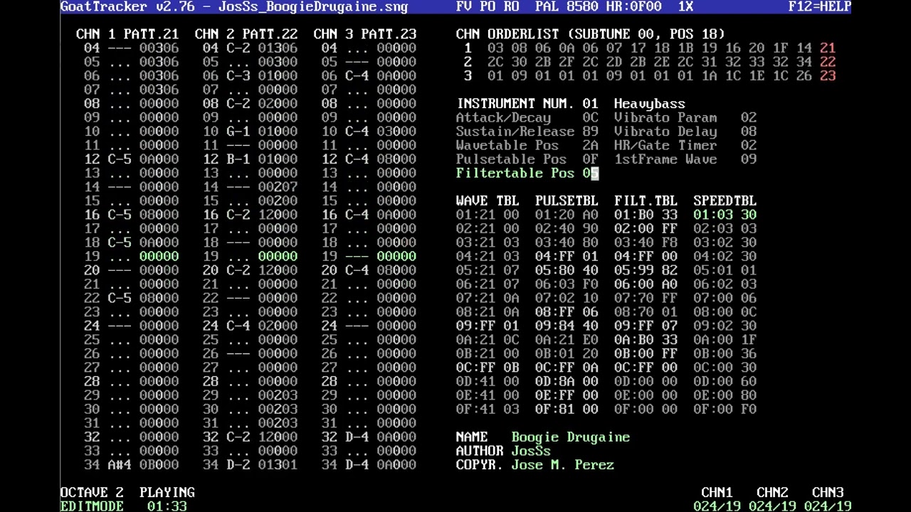 JosSs - Boogie Drugaine (C64) (.SNG)