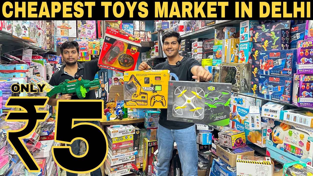 Starting from ₹5 | Wholesale Toy Market In Delhi |  Drone, Unique Toys, Rc car | Prateek Kumar
