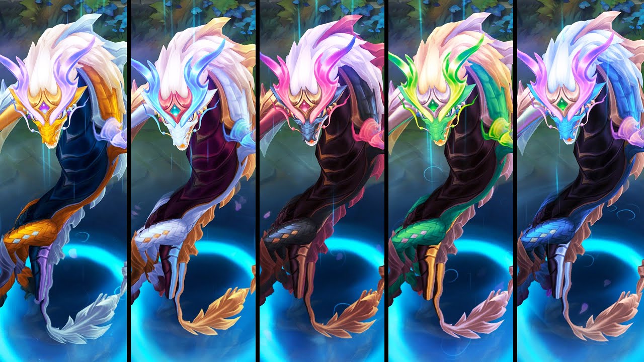 All Immortal Journey Shyvana Chromas (League of Legends)
