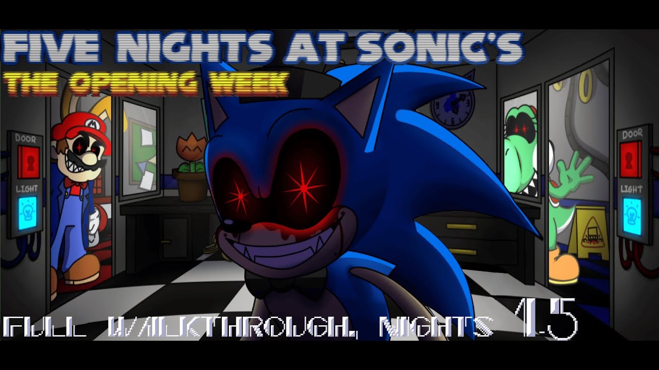 Five Nights at Sonic's Remastered: The Opening Week - Full Walkthrough, Nights 1-5
