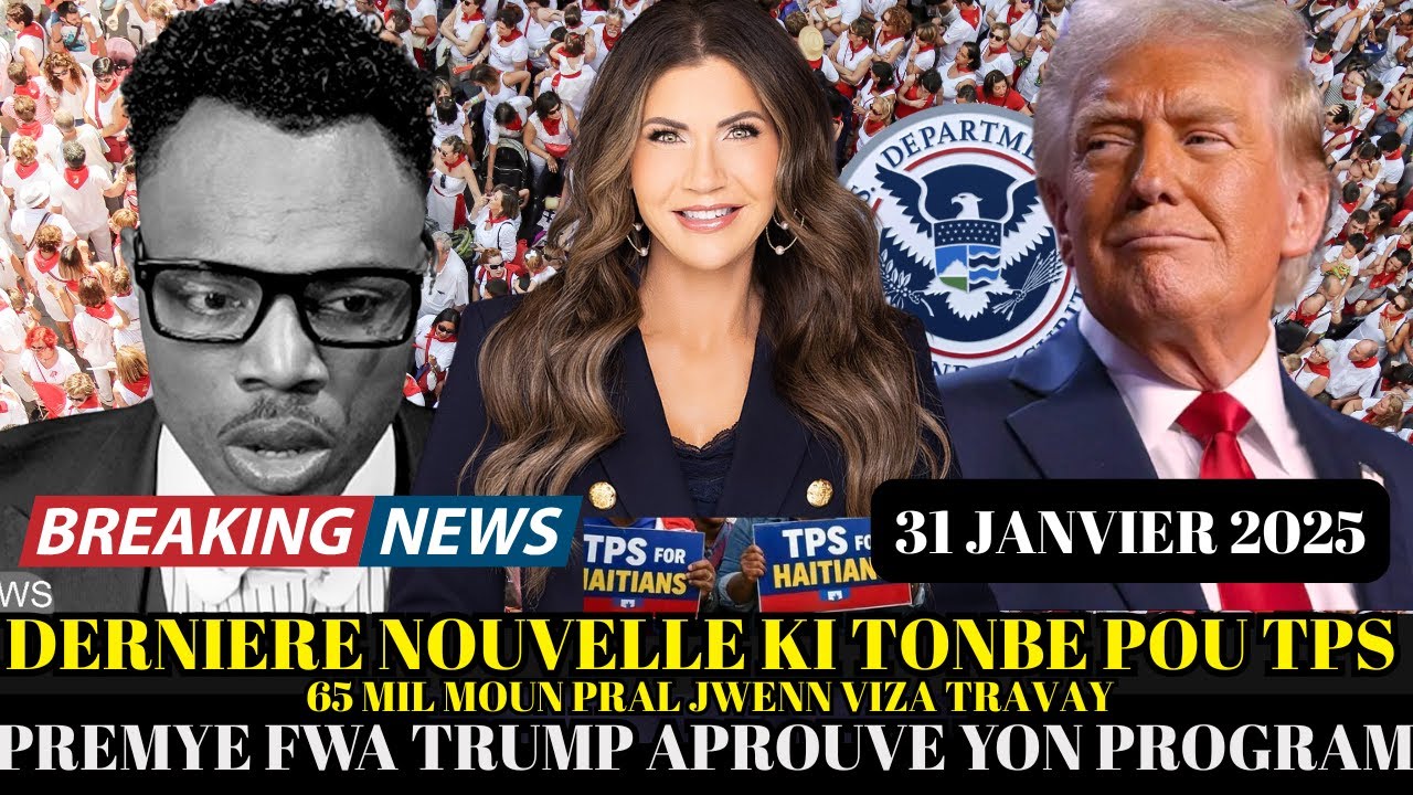GWO NOUVEL 31JANVIER :DERNIERE NOUVELLE SOU TPS LA,TRUMP RESI APROUVE YON PROGRAM,NON ELON MUSK SITE