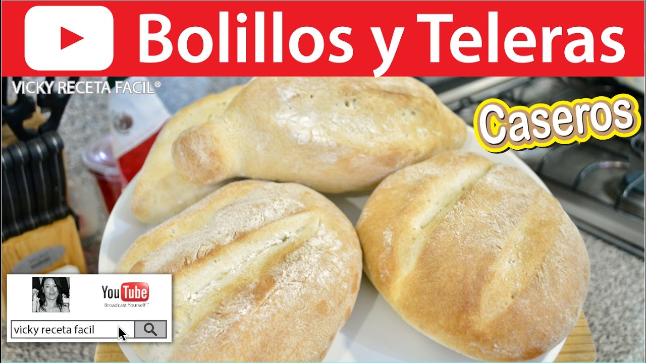 C&Oacute;MO HACER BOLILLOS CASEROS Y TELERAS | #VickyRecetaFacil