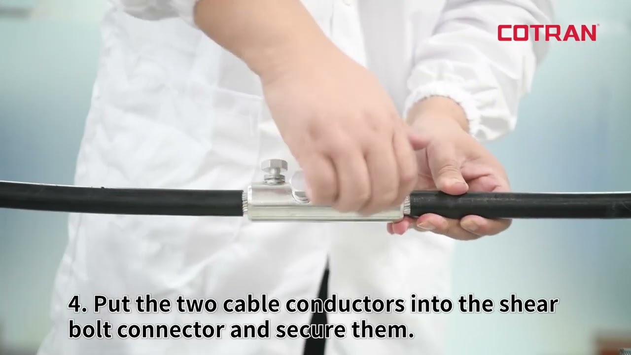 COTRAN shear bolt connector for both copper and aluminum conductors， which areas 10-1000 mm²