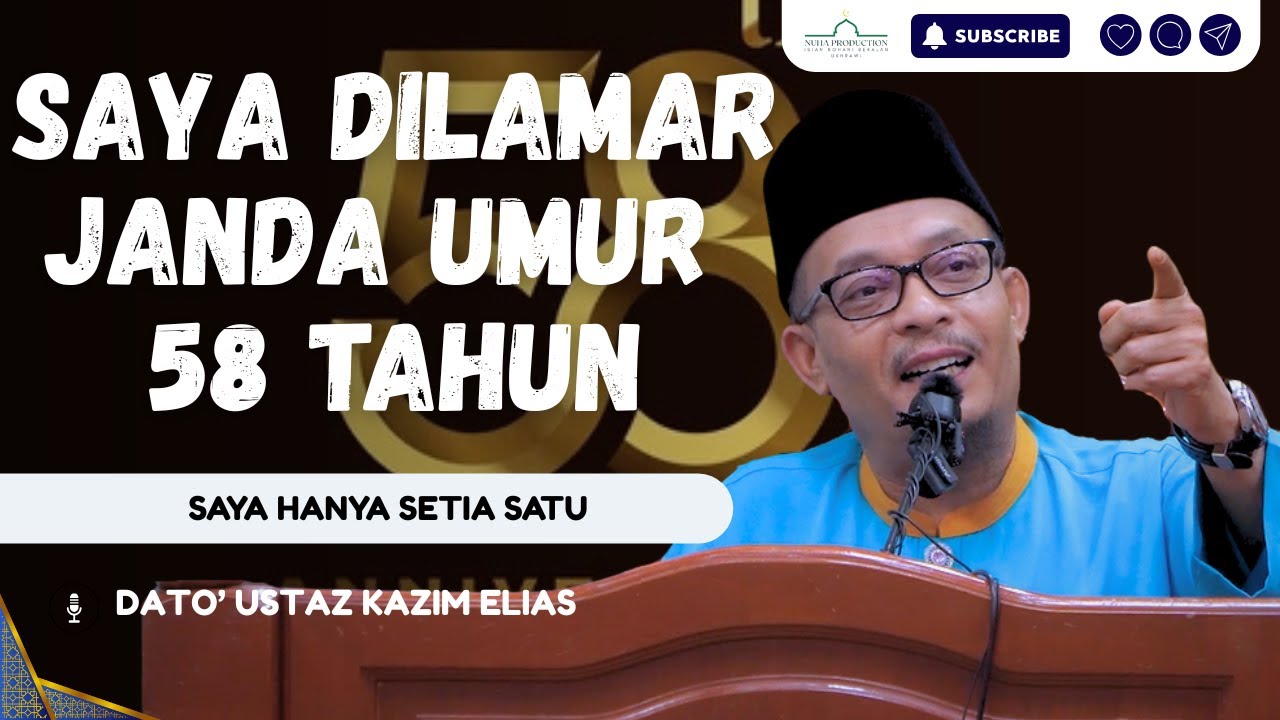 Saya Didatangi Seorang Wanita Ajak Saya Kahwin, Saya Kata Saya Tak Nak | Dato' Ustaz Kazim Elias