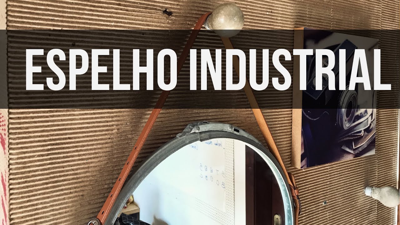 Como fazer Espelho Industrial tipo Adnet com Aro de Tambor