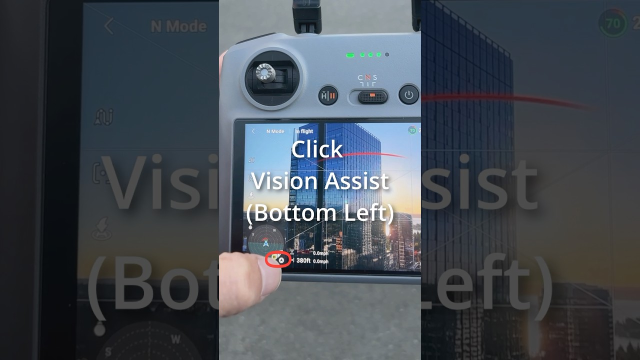 🔥DJI Air 3s: How to use New Vision Assist 360!🚀#dji #drone