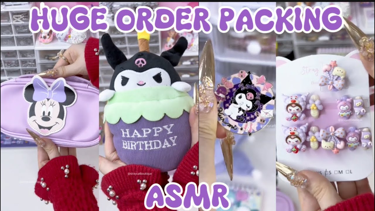 HUGE ORDER PACKING 😻💗(ASMR)||SMALL BUSINESS 