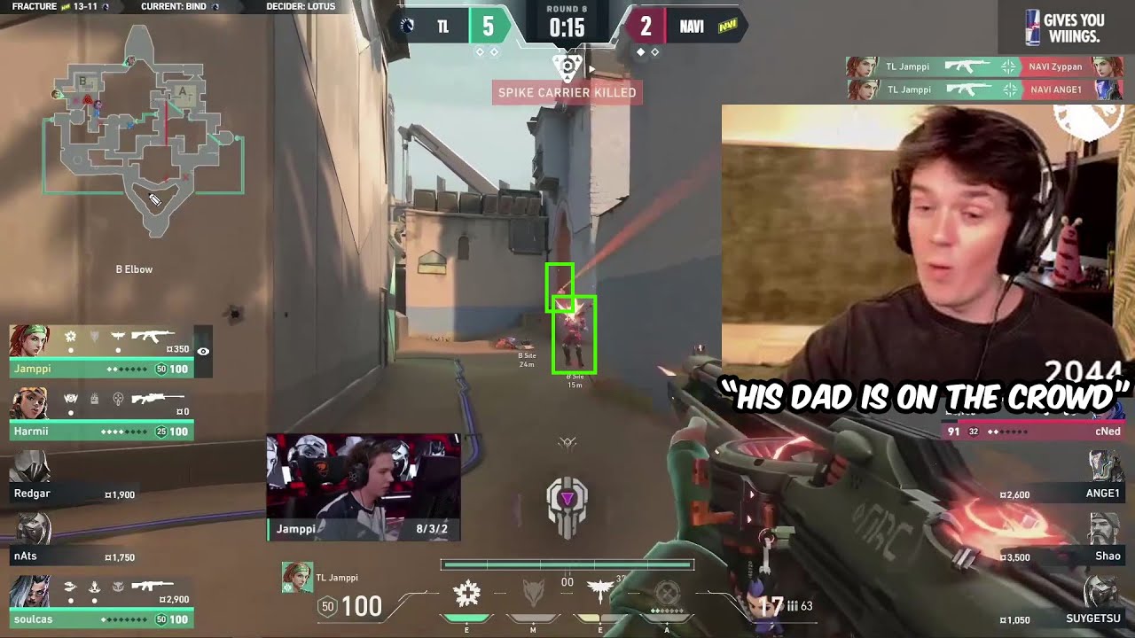 TL Jampii Keeps Impressing His Dad Against NAVI In VCT EMEA | Sliggy Reacts