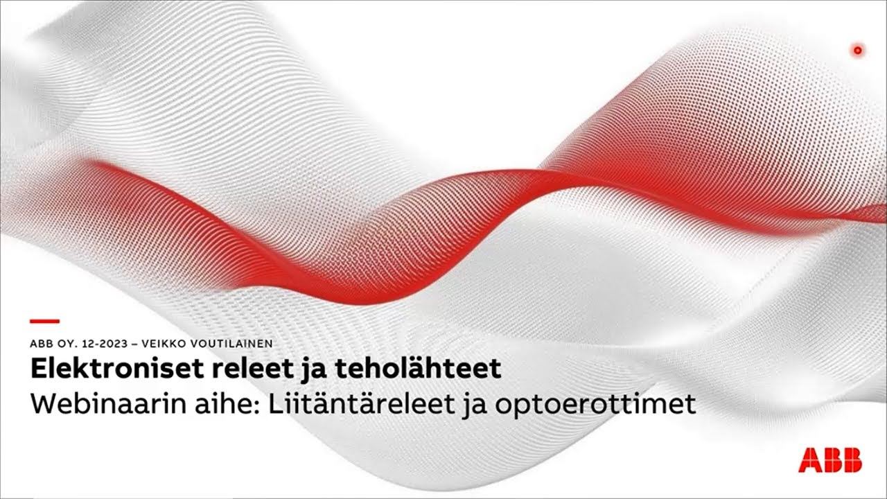 ABB-webinaari: Välireleet ja optoerottimet