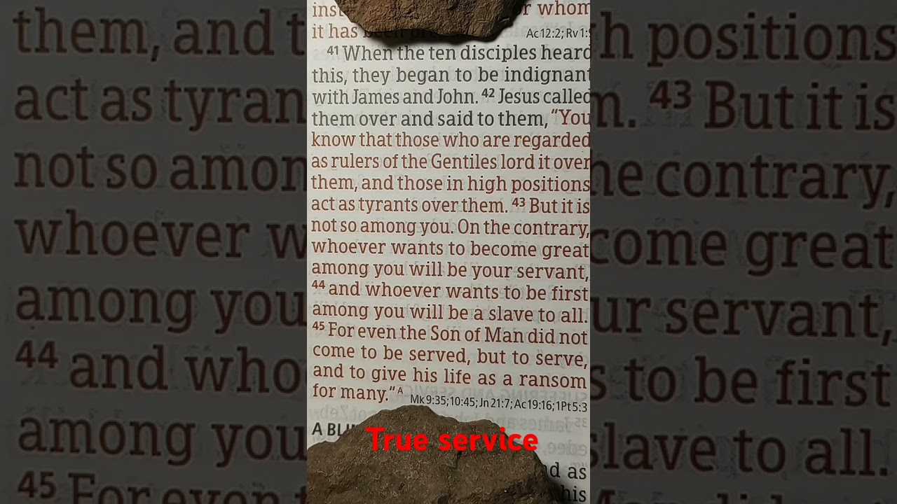 Mark 10:41-45.  
