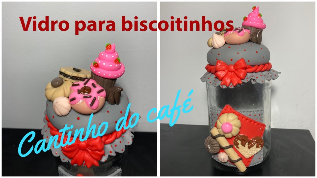 Vidro para biscoitinhos/ cantinho do café Biscuit