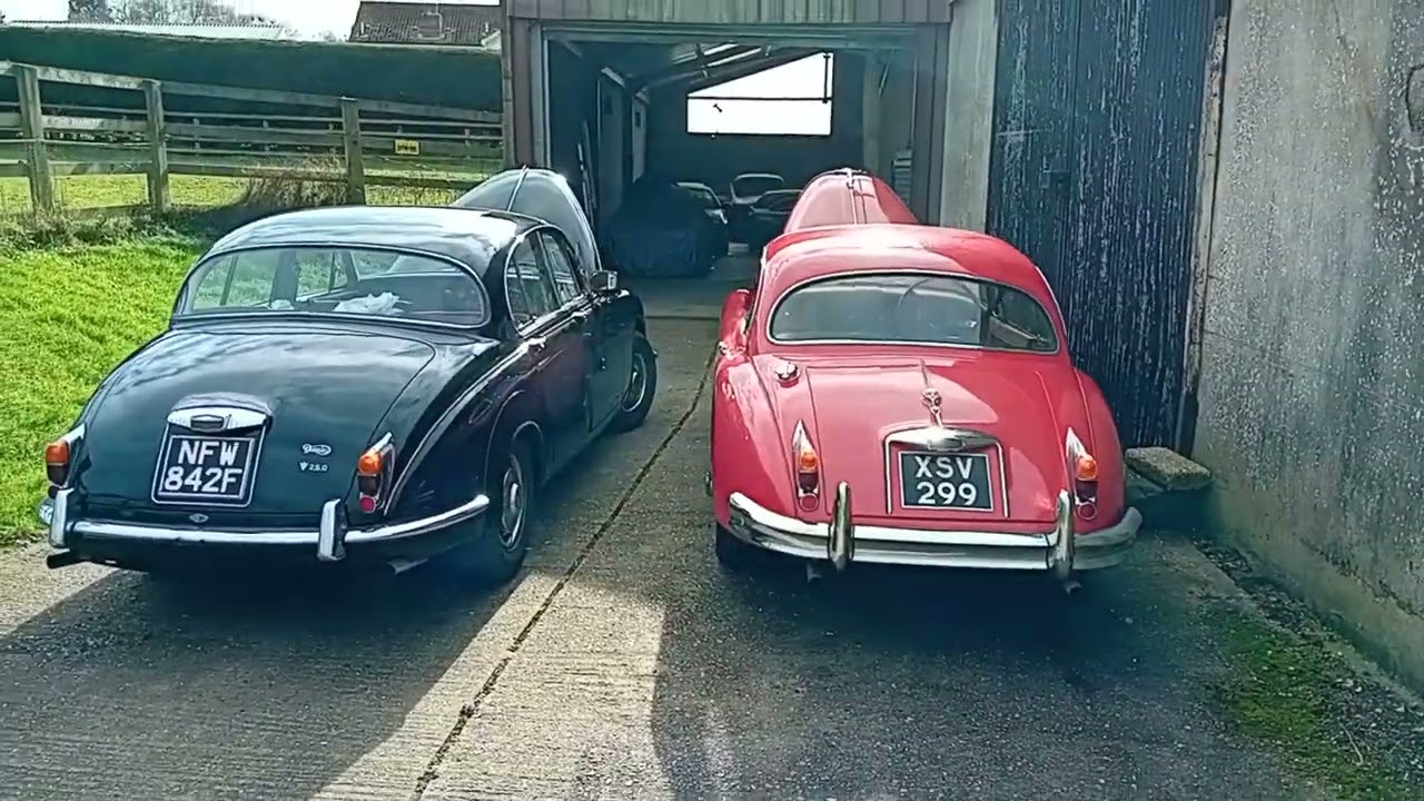 1968 Jaguar-Daimler compact saloon -v- the 1960 Jaguar XK150 fixed-head-coupe.