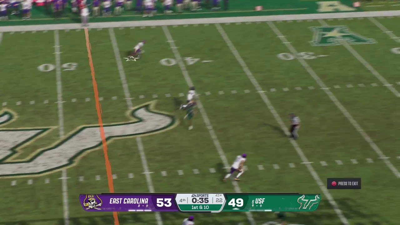 #6 USF [4-0] CPU vs CPU Dynasty Yr 2: vs ECU [3-0]