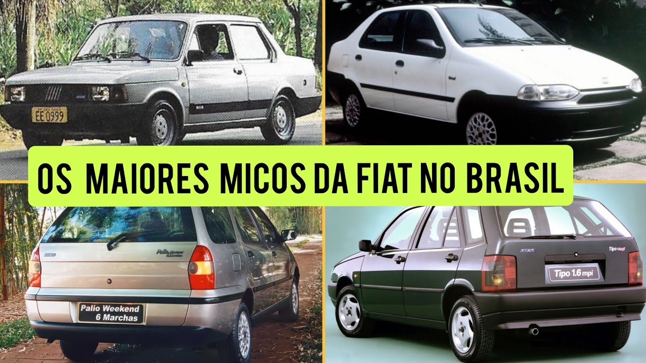 OS MAIORES FRACASSOS DA FIAT NO BRASIL!!!