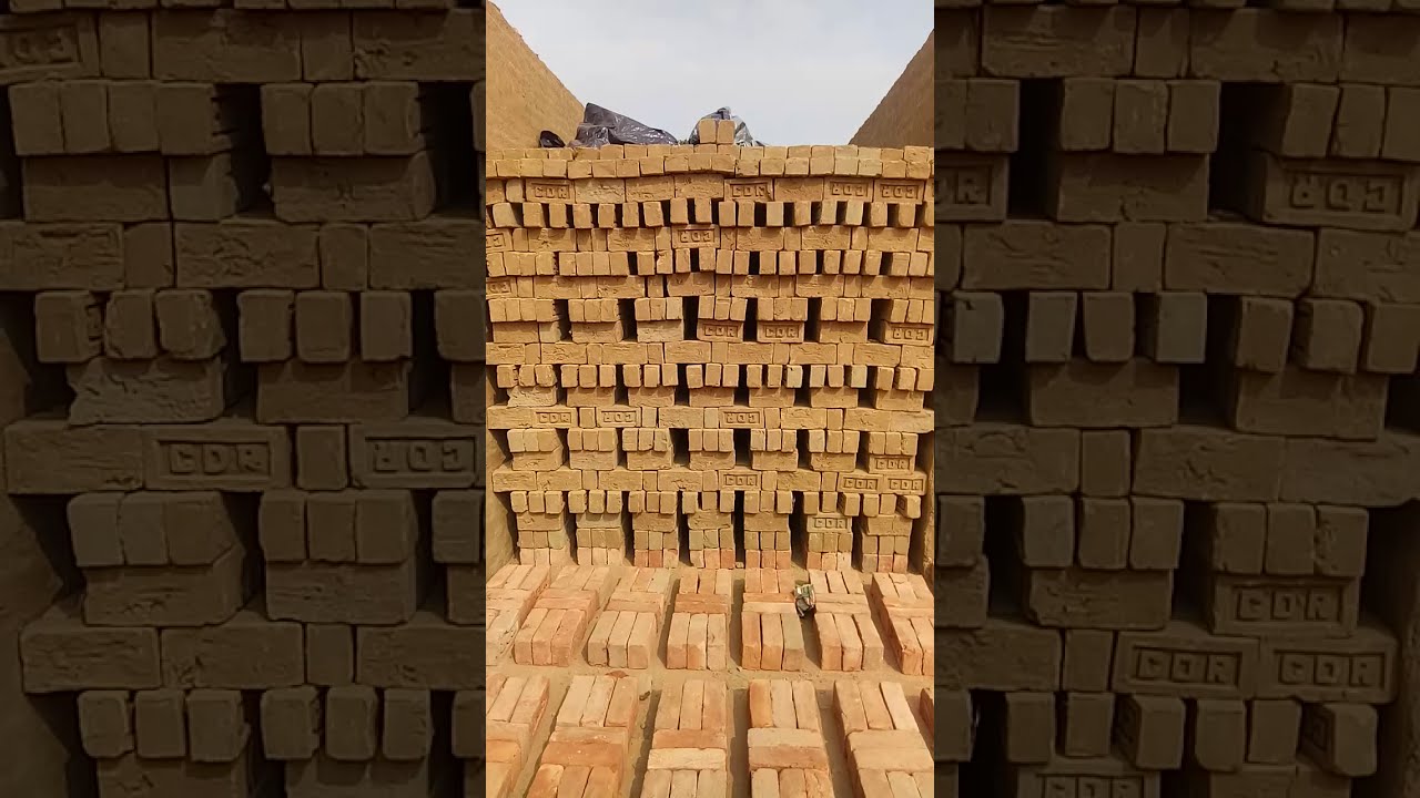 BRICKS  || LOADING TECHNIQUE || KILN|| ZIG ZAG KILN|| TECHNOLOGY  #shorts