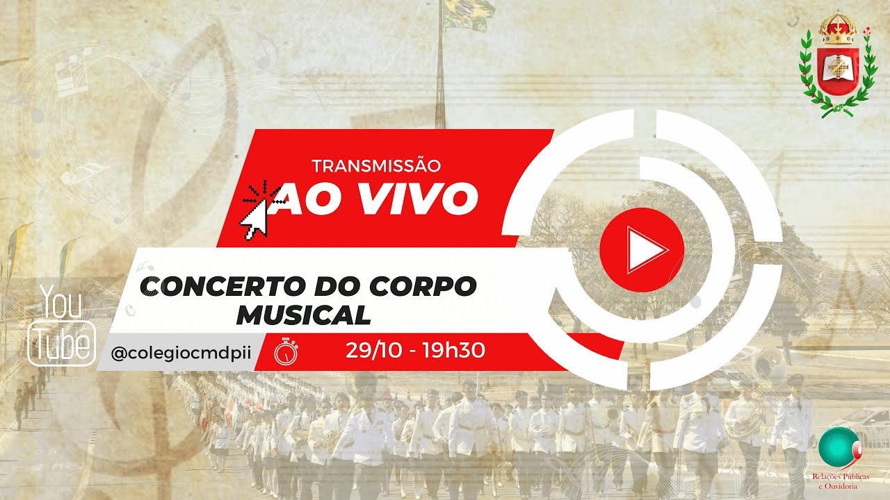 Concerto do Corpo Musical do Colégio Dom Pedro II com a peça: Volta ao mundo com a Música!
