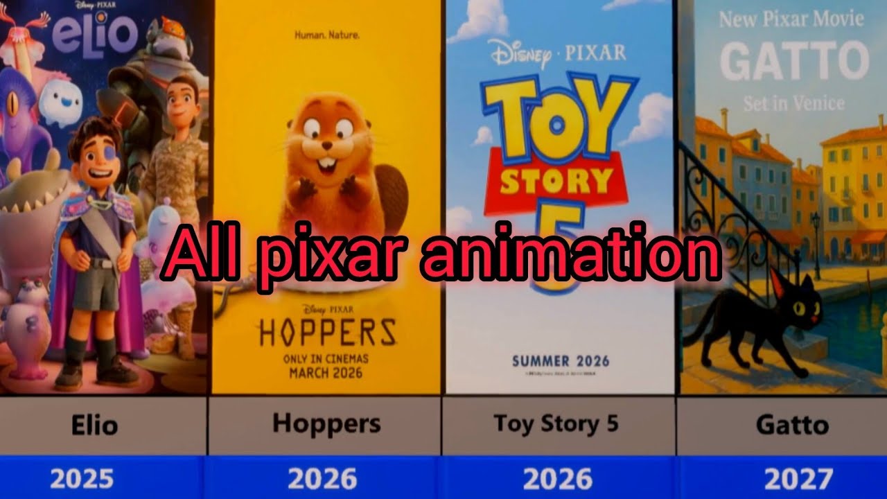 ALL PIXAR ANIMATION MOVIES (1995–2027) | Released & Upcoming Pixar Films Explained