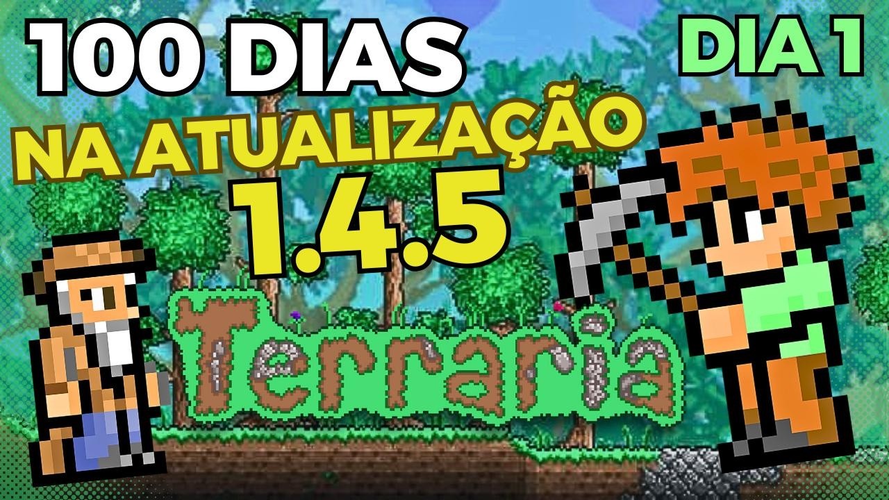 ​🏹 TERRARIA: 100 DIAS DE SOBREVIVÊNCIA, DO ZERO AO MOON LORD 👽
