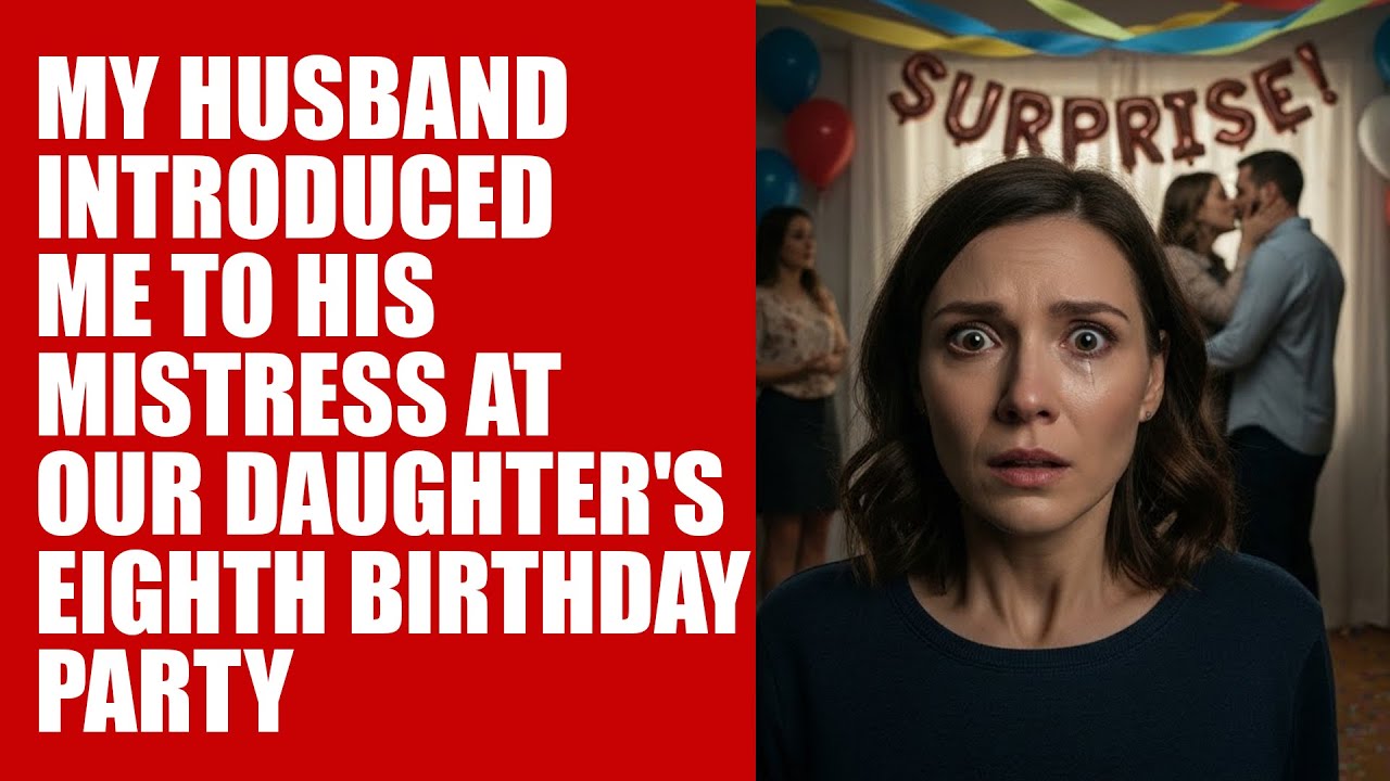 My husband introduced me to his mistress at our daughter's eighth birthday party