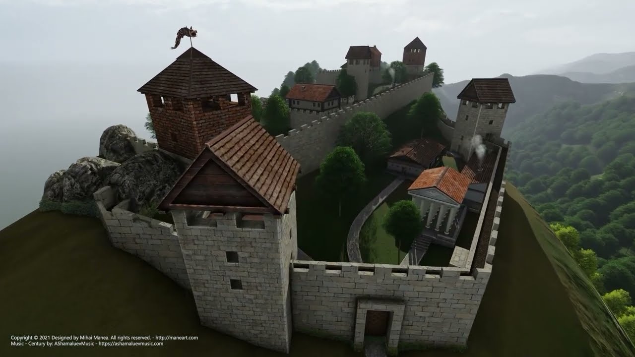 Banita Fortress 100BC - Dacia (Romania) - 3D Reconstruction #istorie #dacii #geții #ancient