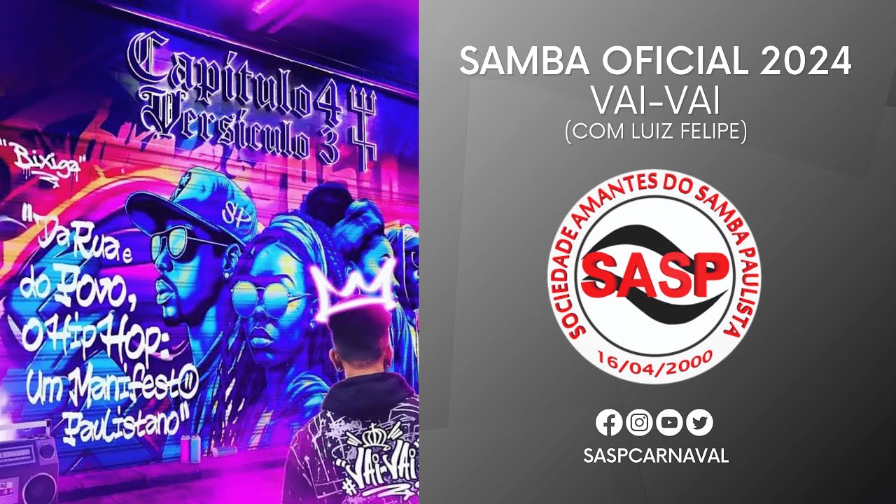 Samba Oficial 2024 - Vai-Vai (com Luiz Felipe)