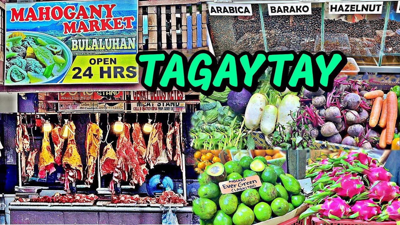 Tagaytay Mahogany Beef Market & Bulalohan 🐄 Palengke Walking Tour 👣 Bulalo, Tawilis & Kapeng Barako