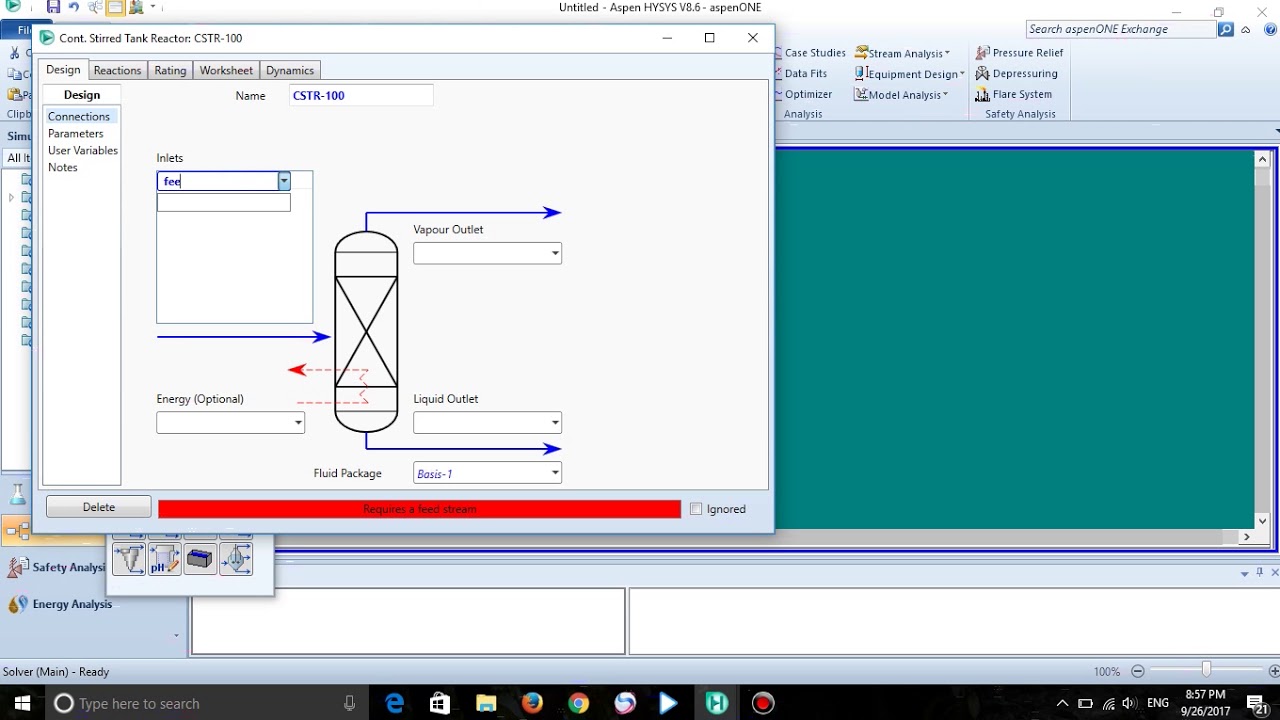 CSTR simulation