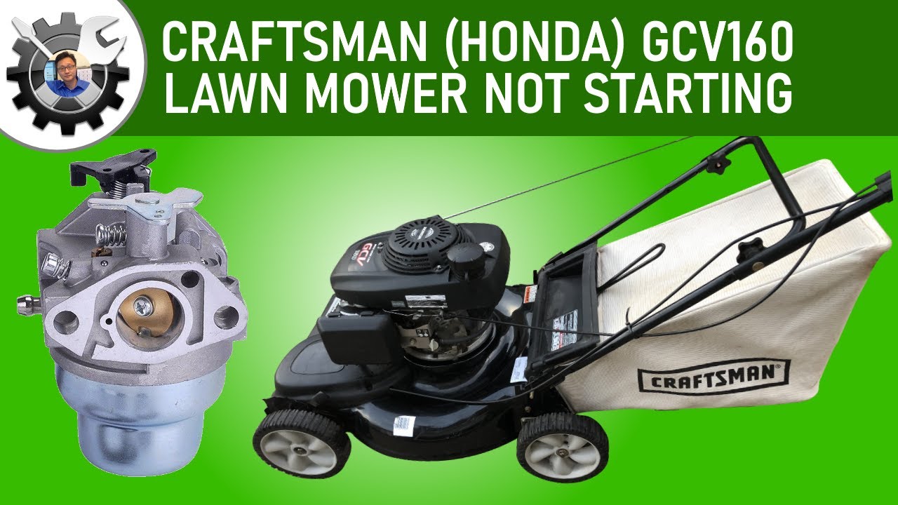 Газонокосилка Craftsman Honda GCV160 не заводится