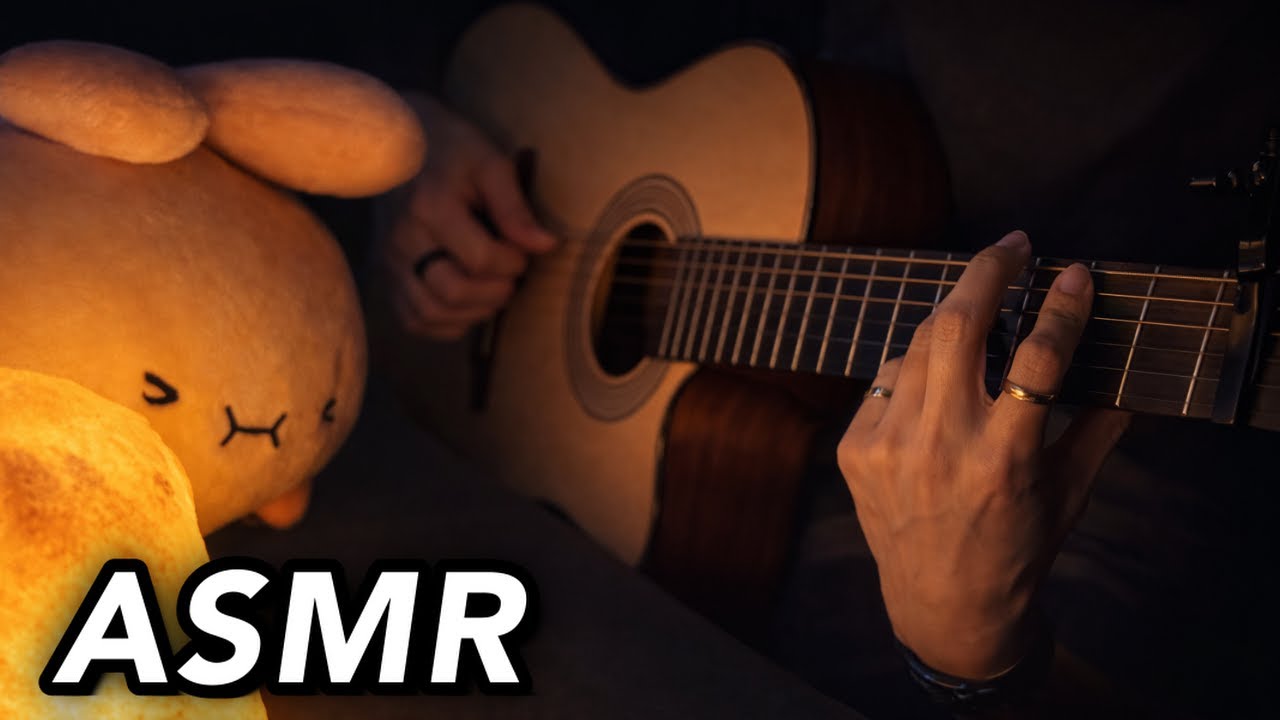[ASMR] e-kitten plays chill late night guitar [ + beatboxing ]