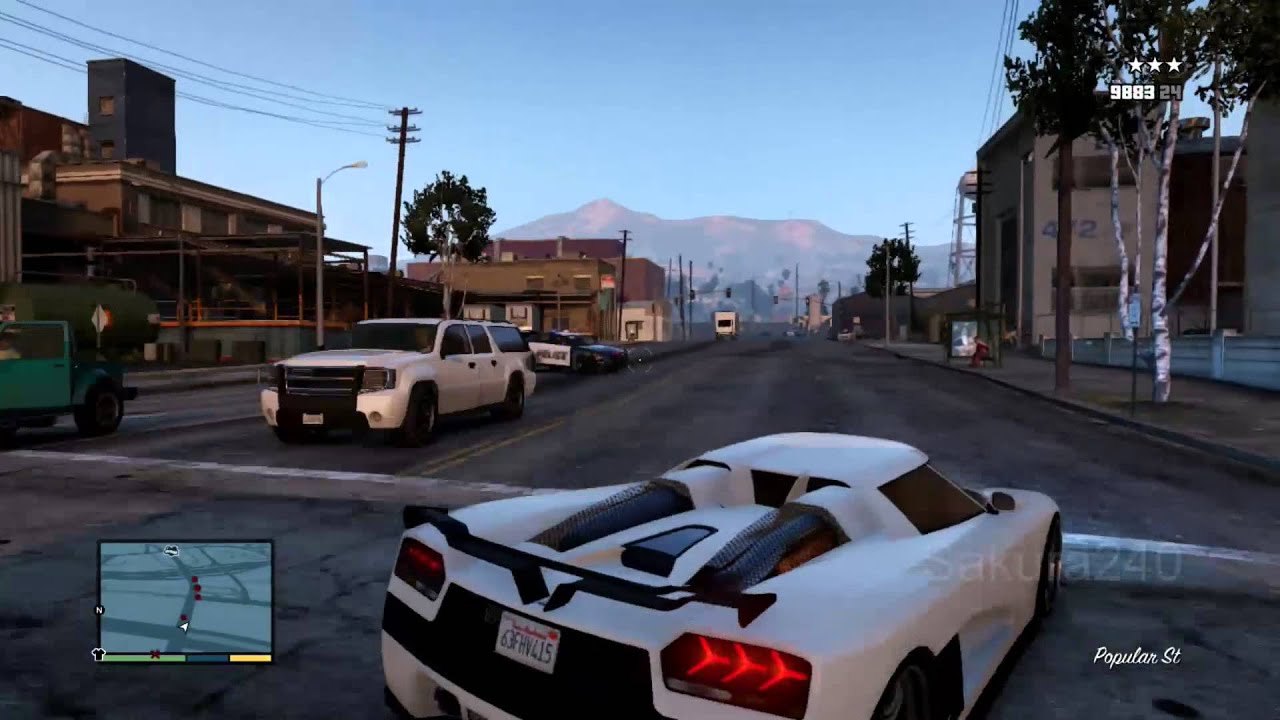 GTA 5 Police Chase 006 (PS3 HD)
