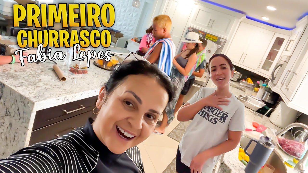 PRIMEIRO CHURRASCO NA CASA NOVA DA ​⁠@fabialopes