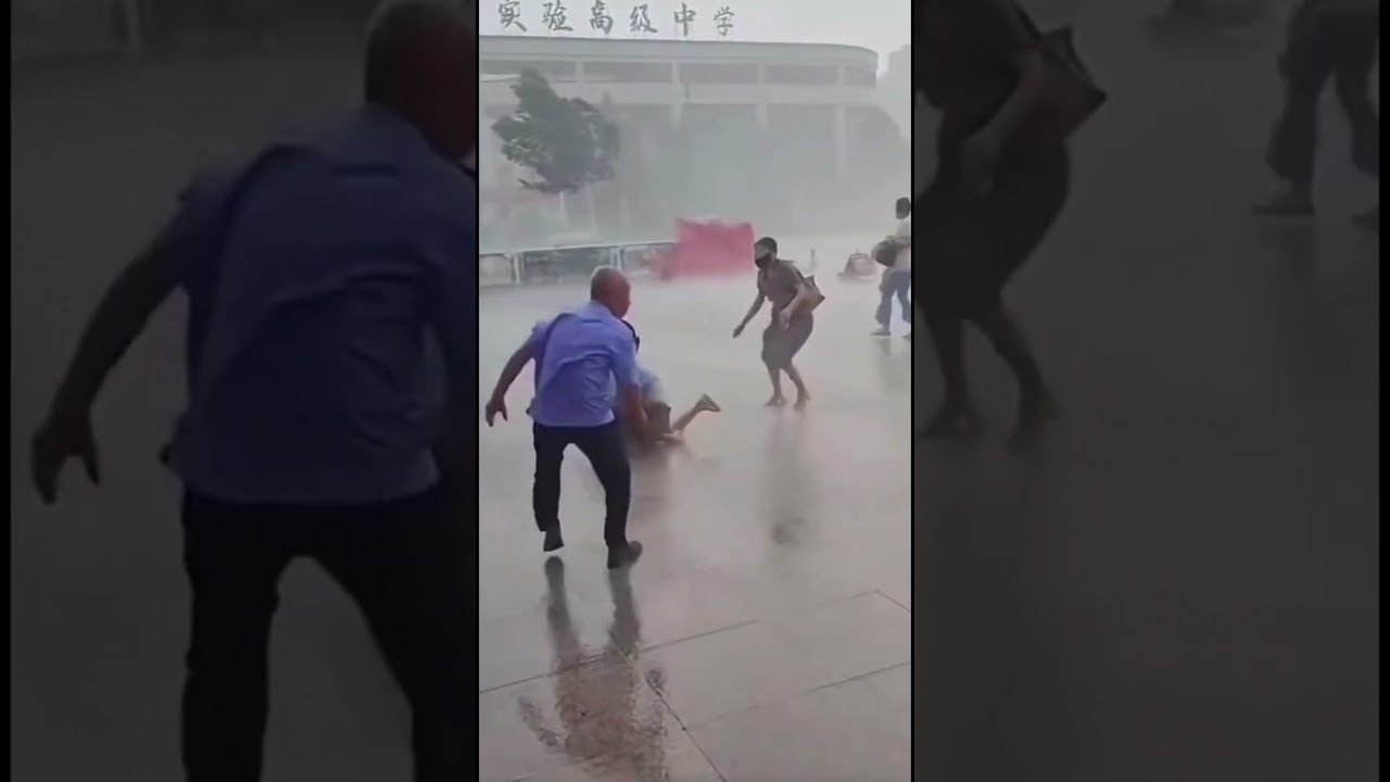 Unbelievable Cyclone Footage: Nature's Fury Caught on Camera! #CycloneFootage #shorts
