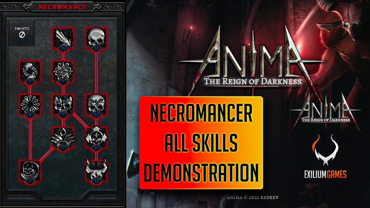 ANIMA ARPG v.2.6.2 - NECROMANCER ALL SKILLS DEMONSTRATION