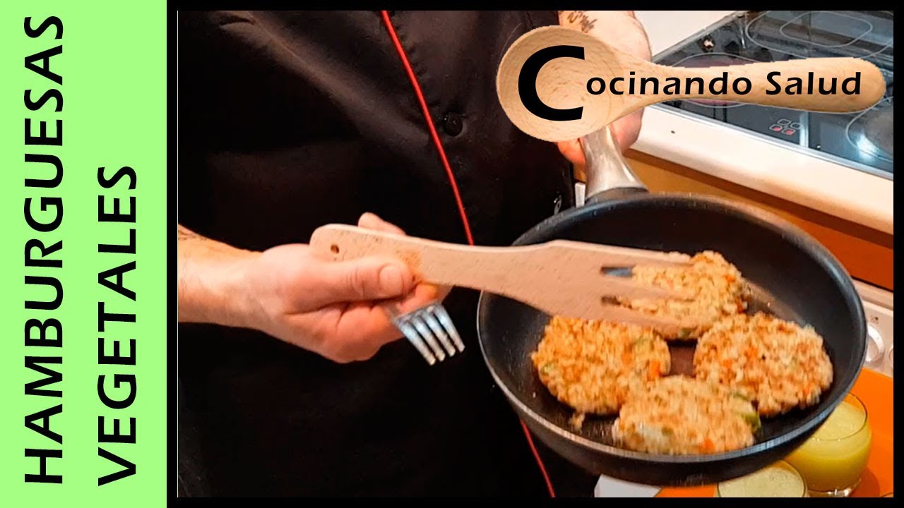 HAMBURGUESAS de Lentejas y Arroz Integral*Vegana