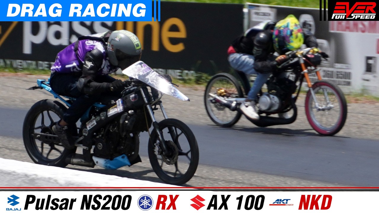 Дрэг-рейсинг ⏱️ Квалификация: Suzuki AX 🆚 Yamaha RX 🆚 Pulsar NS200 🆚 AKT NKD 🔥 15-13 секунд 8-й э...