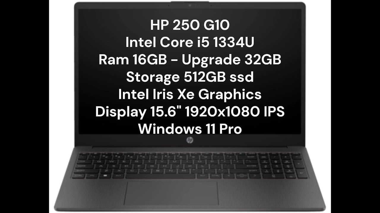 HP 250 G10 - Unboxing - Disassembly - Ram Upgrade