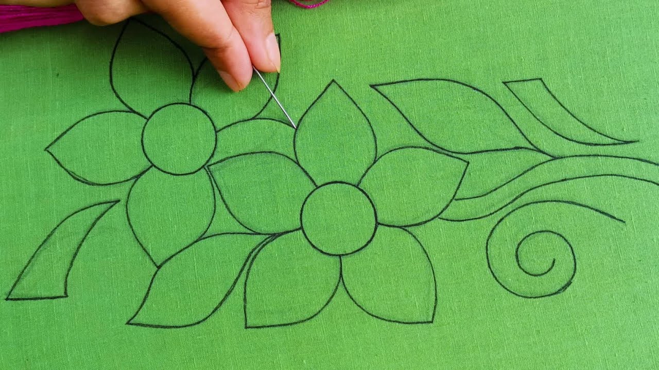 নকশী কাঁথা সেলাই ! Nokshi Katha,Hand Embroidery Traditional Bangladeshi Nokshi Katha Stitch Tutorial