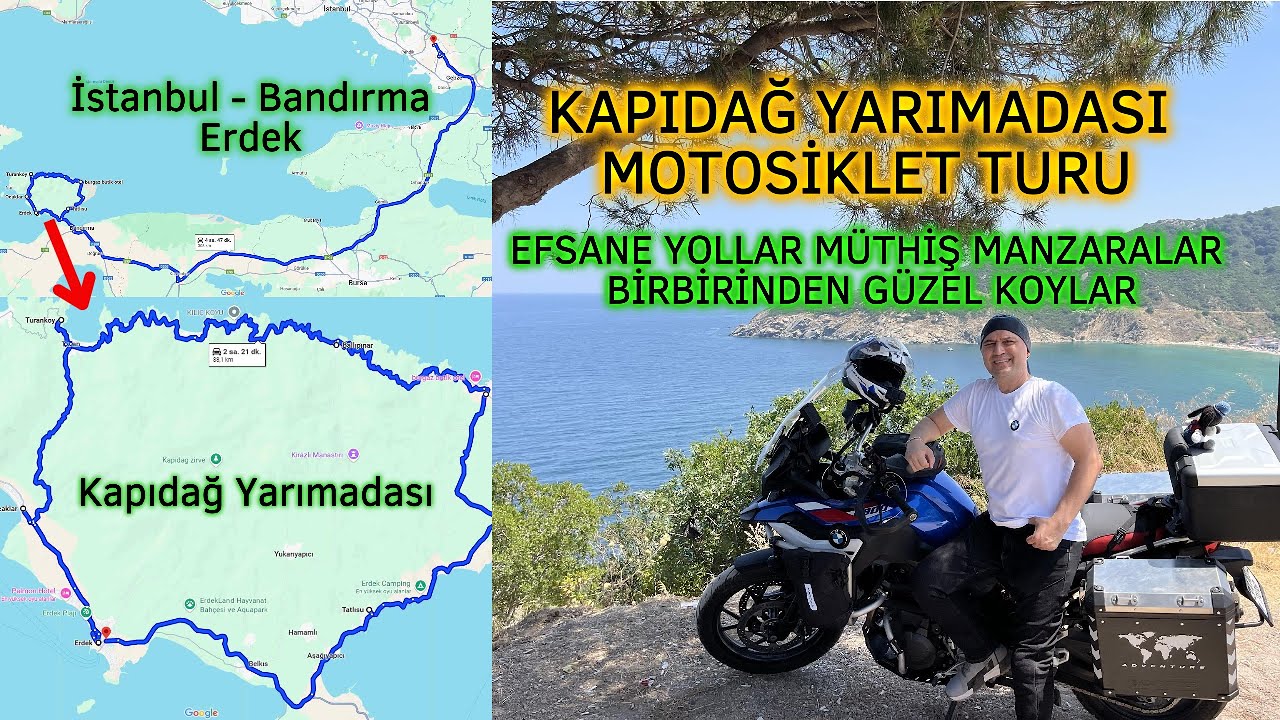 Kapıdağ Yarımadası Motosiklet Turu ! Müthiş Yollar Harika Koyları Gezdik ! 2 Gün Çadır Kamp Keyfi